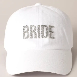 Bride Glitter Letter Patch Baseball Cap