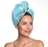 Lemon Lavender Mane Squeeze Reversible Satin Hair Towel
