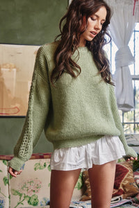 Moss Crochet Sweater