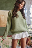 Moss Crochet Sweater