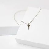 Silver BREATH Petite Key Necklace