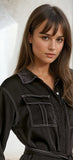 Brooke Black Long Sleeve Dress