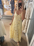 Rachael Floral Open-Back Maxi Dress