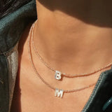 Shell Initial Necklace A-Z