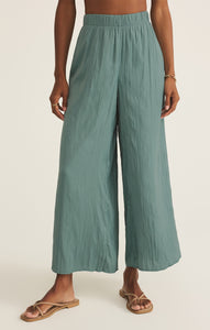 Z Supply Sunset Satin Pant in Sea Pine