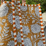 Indian Cotton Shoulder Bag Quilted Floral Printed Market Bag