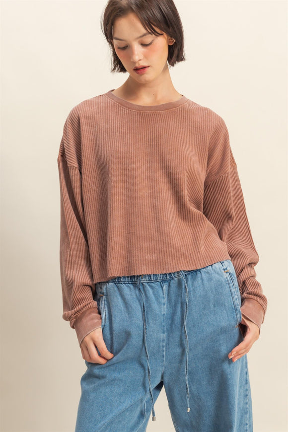 Chestnut Waffle Top