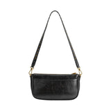 Aria Black Recycled Vegan Leather Shoulder Bag