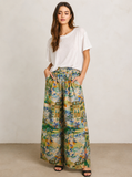 Caribbean Blues Printed Pants