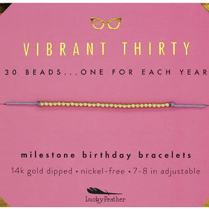 Milestone Birthday Bracelet