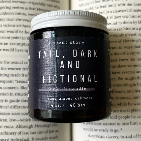 Tall, Dark & Fictional | Bookish Candle