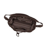Melie Bianco Rhuby  Chocolate Vegan Leather Shoulder Bag