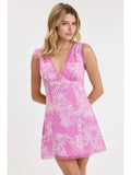 Peaceful in Pink Mini Dress