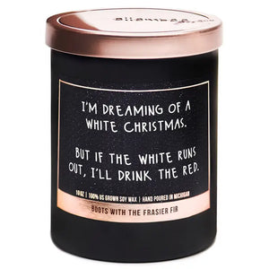 Dreaming of A White Christmas Holiday Candles