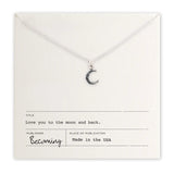 Love you to the Moon and Back Necklace
