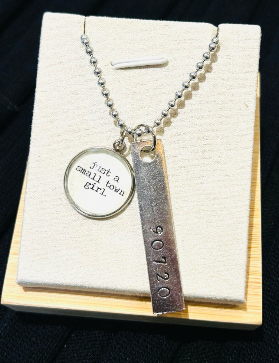 Small Town Girl Zip Code Custom Necklace – The Denim Bar
