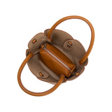 Melie Bianco Tulip Raffia Embossed Recycled Top Handle