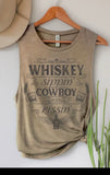 "Whiskey Sippin Cowboy" Graphic Tank