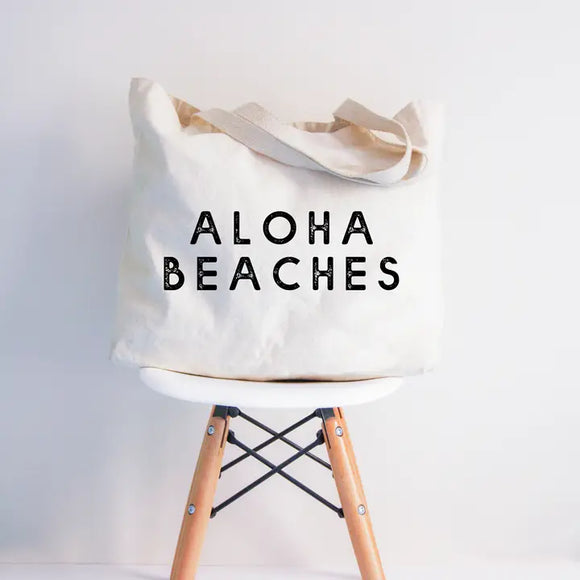 Aloha Beaches Canvas Tote