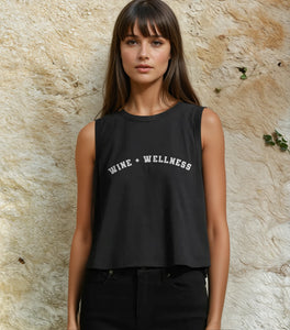 Wine + Wellness Crop Tank
