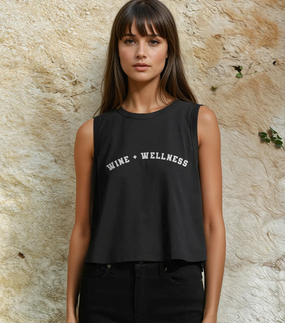 Wine + Wellness Crop Tank
