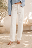 Perfect white straight leg