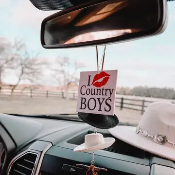 I Love Country Boys Air Freshener
