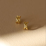 Gold Axel Earrings