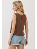 Bailey Brown Tie Top