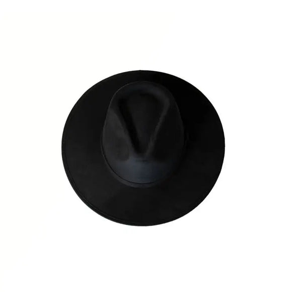 Vegan Suede Rancher Black Hat