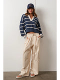 Naomi Navy Striped Sweater