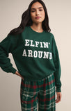 Z Supply Holiday Sweatshirt Mistletoe
