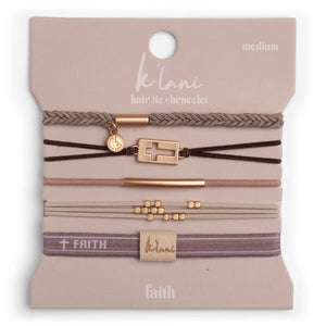 "Faith" Hair Tie + Bracelet