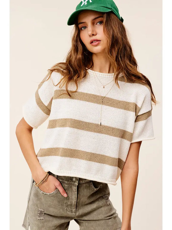 Stripe Lightweight Summer Sweater Top