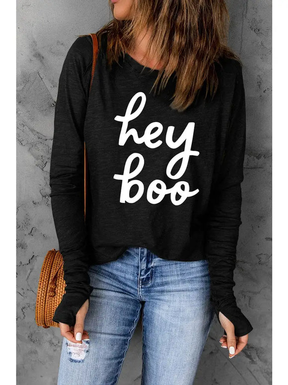 Hey Boo Graphic Tee