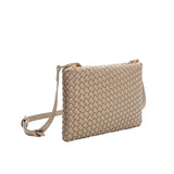 Melie Bianco Daisy Taupe Crossbody Bag