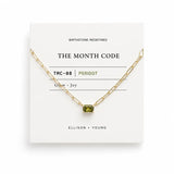 The Month Code Birthstone Necklace Collection