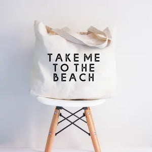 Take Me To The Beach Canvas Tote Bag