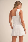 Bindi one shoulder mini dress
