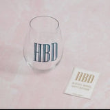 Happy Birthday Wine Glass