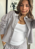 Coffee Stripe  Top
