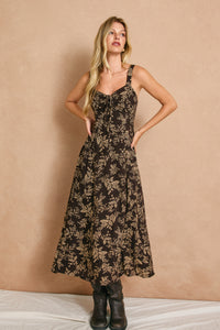 Nightfall Botanic Maxi Dress