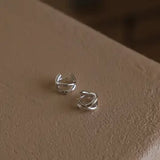 Silver Axel Earrings