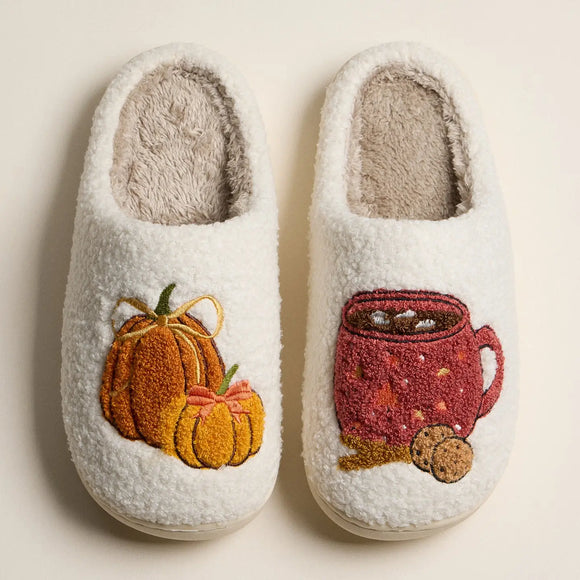 Fuzzy Fall Slippers