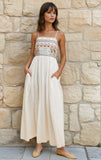 Boho Embroidered Maxi Dress