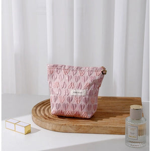 Love Jacquard Small Cosmetic Bag