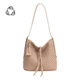 Melie Bianco Thalia Biscuit Recycled Vegan Leather Tote
