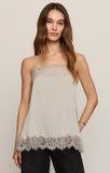 Z Supply Roselle Lace Cami Frosted Pearl
