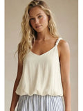 Billowy Strap Tank Winter White