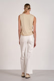 Neutral Skylar Sleeveless Sweater Tee
